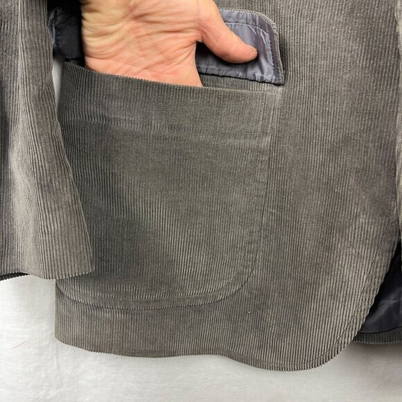 Vintage Wide Wale Corduroy Blazer Mens 44R Academia Teacher Preppy Professor - Picture 4 of 13